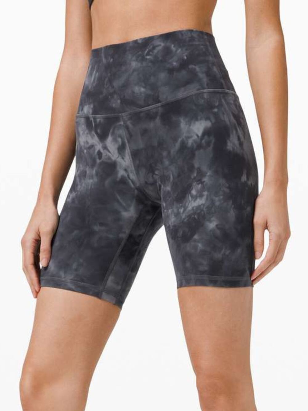 LULULEMON Align Short 8" Size 2 Diamond Dye Pitch Grey Graphite Grey